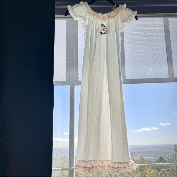 ✨Last Chance💋✨K🌹✨DÔEN ‘Clarita’ Heirloom Organic Cotton Nightgown Salt Girl 12 - Picture 3 of 17